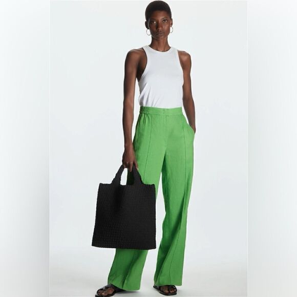 COS 100% linen wide leg trousers - Picture 2 of 13